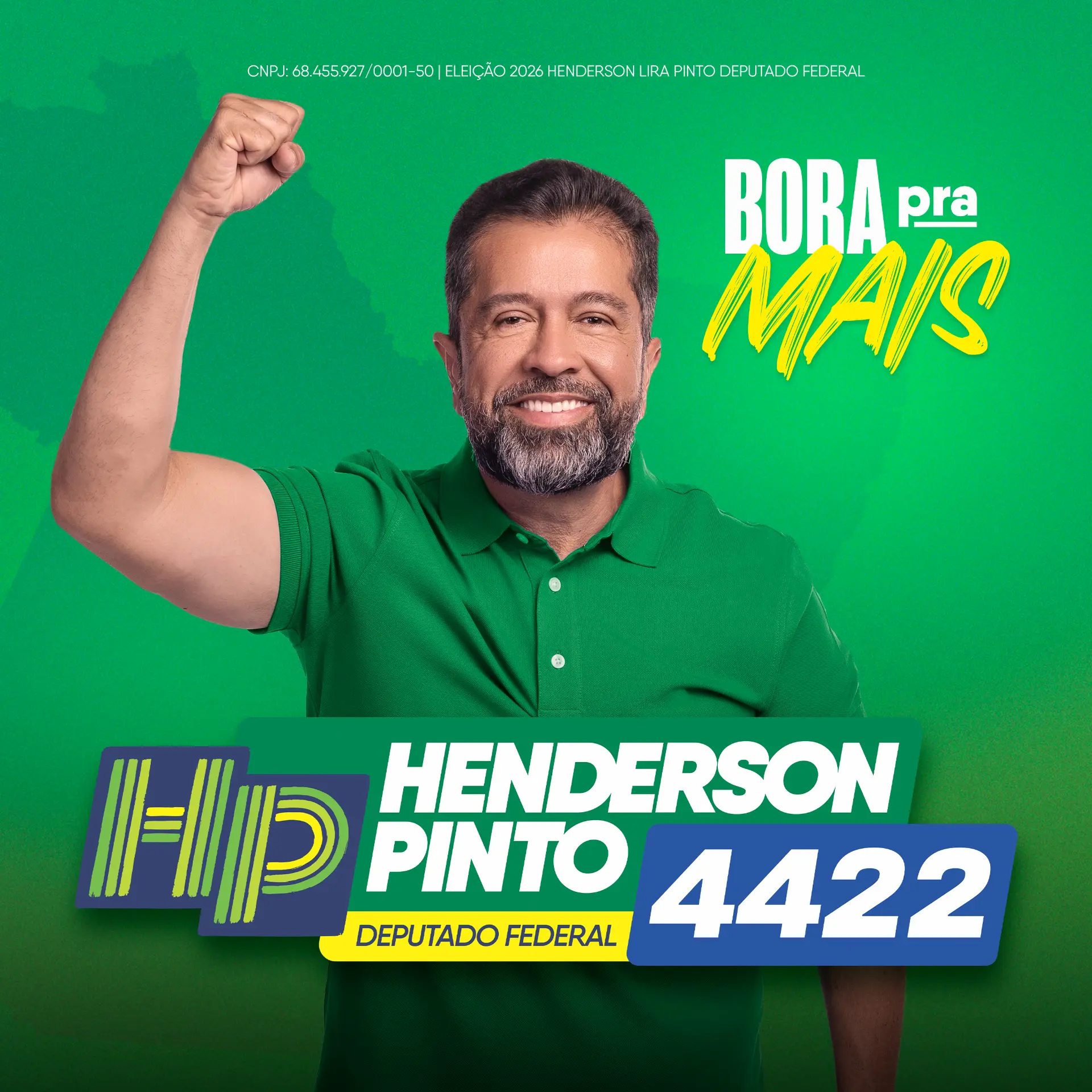 Capa do jingle Bora pra mais, Henderson Pinto 4422